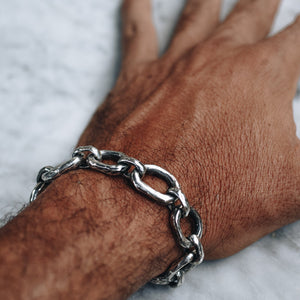 ABSTRACT CHAIN BRACELET | 925 STERLING SILVER - JewelryLab