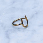 MINIMAL LUCKY RING | BRASS