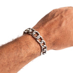 DARA ABSTRACT TWISTED CHAIN BRACELET | 925 STERLING SILVER