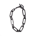 BLACK CHAIN LINK BRACELET | 925 STERLING SILVER