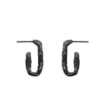 ULA OPEN LOOP EARRINGS | OXIDIZED 925 STERLING SILVER