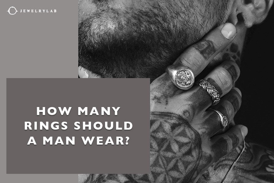 Why do men wear many rings?
