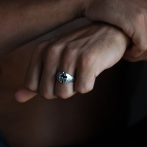 MEDIUM CROSS RING | 925 STERLING SILVER