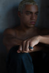 SAMA RING | OXIDIZED 925 STERLING SILVER