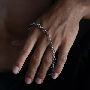 HEART CHAIN BRACELET | 925 STERLING SILVER