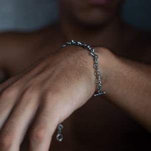 HEART CHAIN BRACELET | 925 STERLING SILVER