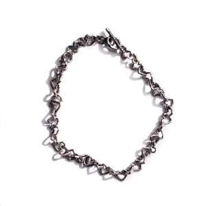 SMALL HEART CHAIN BRACELET | 925 STERLING SILVER