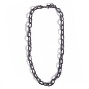 ULA CHAIN NECKLACE | BLACK OXIDIZED 925 STERLING SILVER - JEWELRYLAB