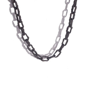 Silver necklace gone black discount