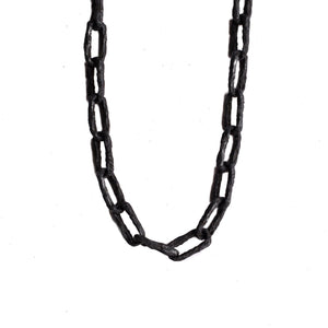 ULA X NECKLACE | BLACK OXIDIZED 925 STERLING SILVER - JEWELRYLAB