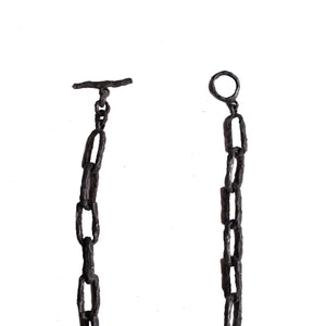 ULA X NECKLACE | BLACK OXIDIZED 925 STERLING SILVER - JEWELRYLAB