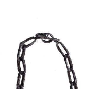 ULA X NECKLACE | BLACK OXIDIZED 925 STERLING SILVER - JEWELRYLAB