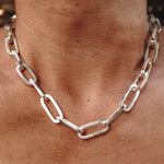 BIG CHAIN LINK NECKLACE | 925 STERLING SILVER