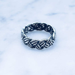 ROPE RING | 925 STERLING SILVER - JewelryLab