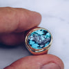 TURQUOISE CLASSIC INDO RING | BRASS - JewelryLab