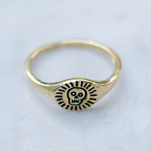 HAPPY SKULL | BRASS - JewelryLab