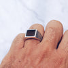 BLACK ONYX RING | 925 STERLING SILVER - JewelryLab