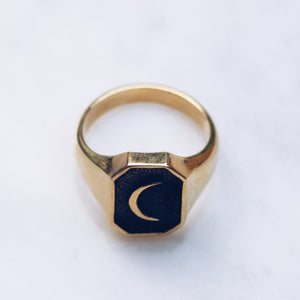 OLD MOON RING | BRASS - JewelryLab