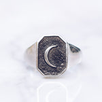 OLD MOON RING | 925 STERLING SILVER