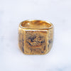 LARGE ABSTRACT RING | BRASS - JewelryLab