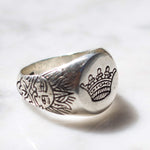 SUN & CROWN RING | 925 STERLING SILVER