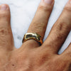 MEDIUM ABSTRACT RING | BRASS - JewelryLab