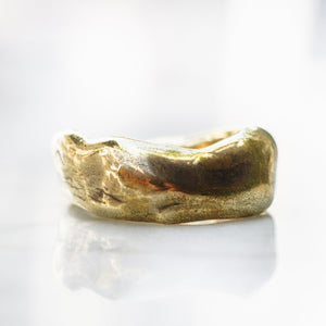 MEDIUM ABSTRACT RING | BRASS - JewelryLab