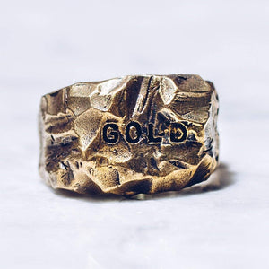 G O L D RING | BRASS - JewelryLab