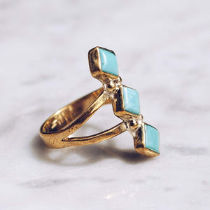 WATERFALL RING | BRASS - JewelryLab