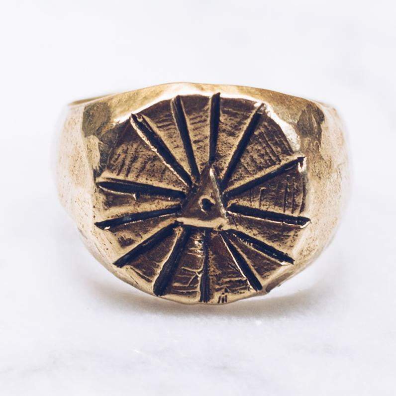 SUNRISE RING | BRASS