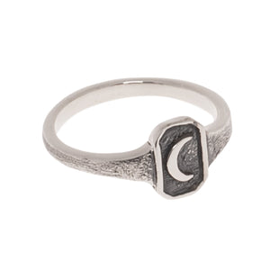 SMALL OLD MOON RING | 925 STERLING SILVER - JewelryLab