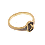 SMALL OLD MOON RING | BRASS