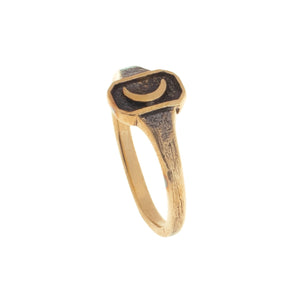 SMALL OLD MOON RING | BRASS - JewelryLab