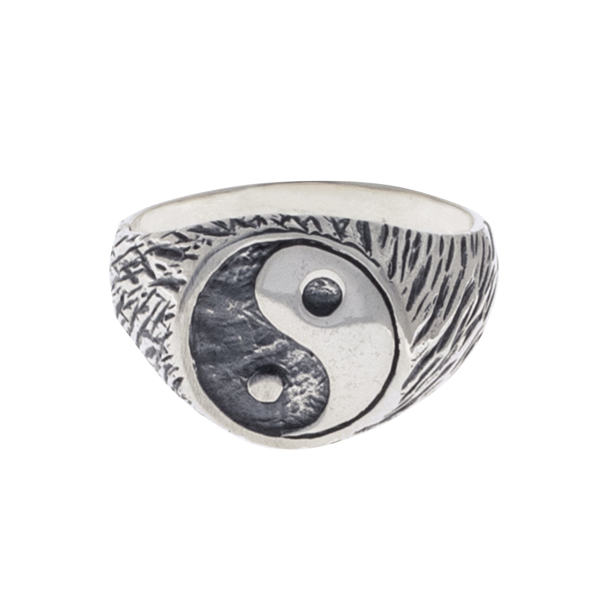 Solid Yin Yang Ring in Sterling Silver – Sziro Jewelry Solid Yin Yang Ring in Sterling Silver – Sziro Jewelry
