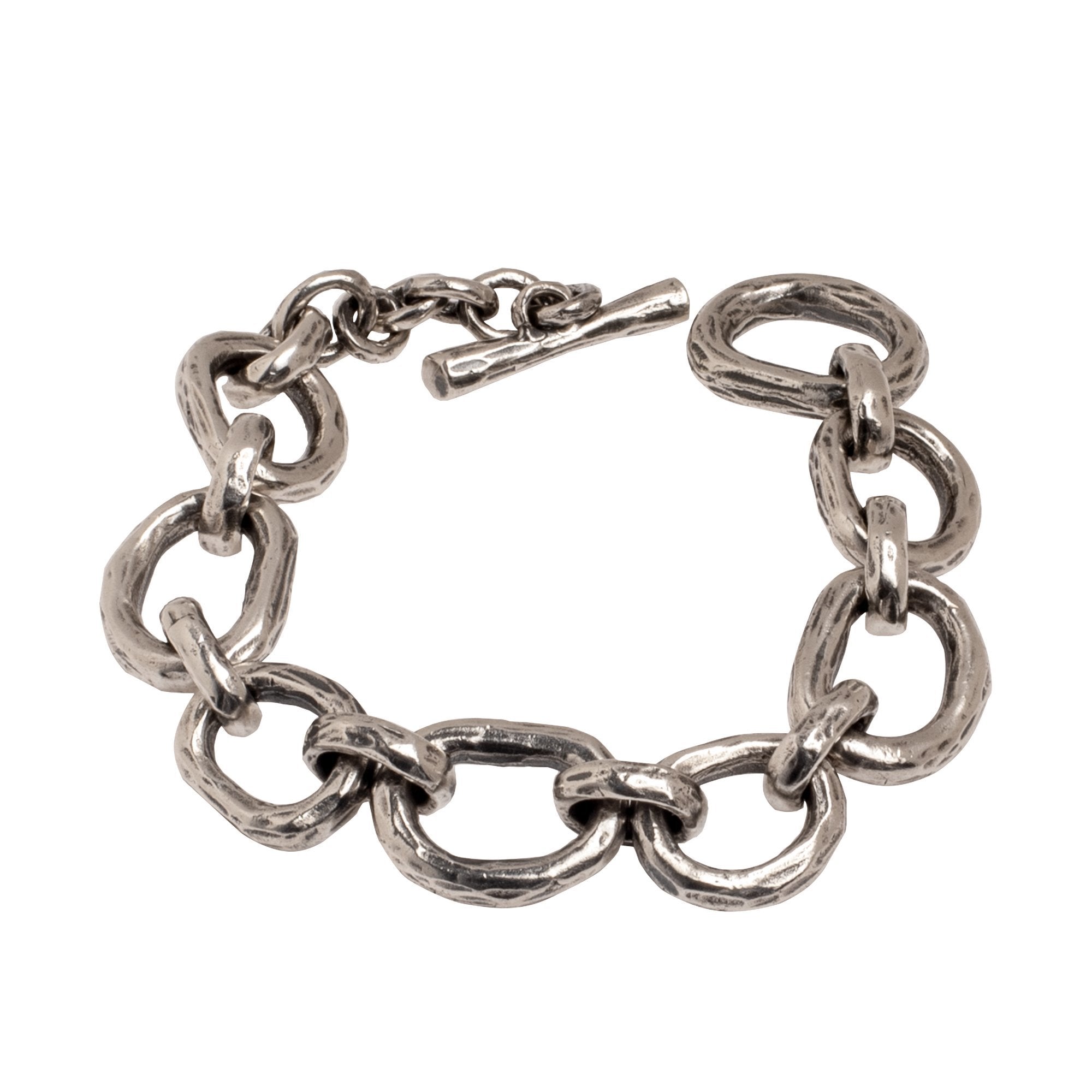 Classic Snake Chain Charm Bracelet Sterling Silver | Loulu Charms 7.48 inch (19 cm)