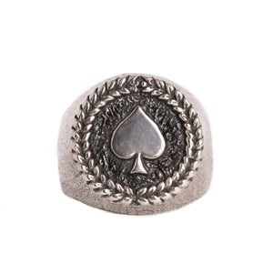ACE OF SPADES RING | 925 STERLING SILVER - JewelryLab