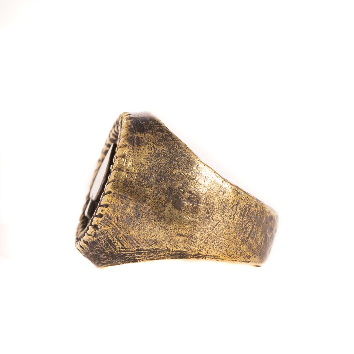 ACE OF SPADES RING | BRASS W/925 STERLING SILVER EMBLEM