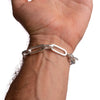 BIG RECTANGLE CHAIN BRACELET | 925 STERLING SILVER - JewelryLab