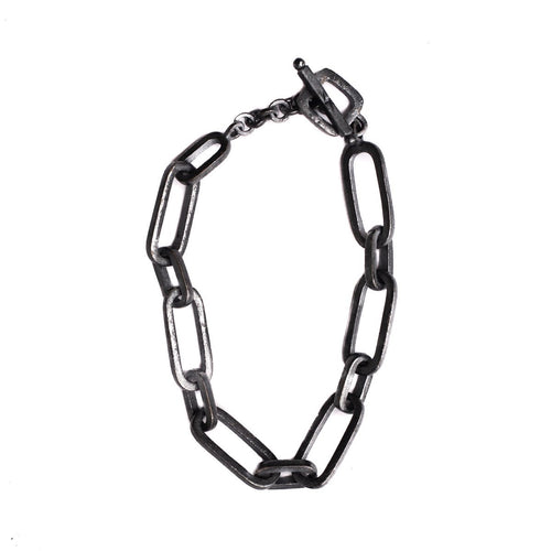 BLACK CHAIN LINK BRACELET | 925 STERLING SILVER - JewelryLab
