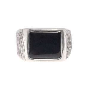 BLACK ONYX RING | 925 STERLING SILVER - JewelryLab