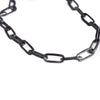 BLACK PAPERCLIP CHAIN NECKLACE | 925 STERLING SILVER - JewelryLab