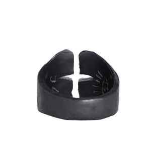 CROSS RING | BLACK 925 STERLING SILVER - JewelryLab