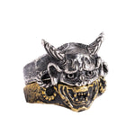 HANNYA STACKED RINGS | 925 STERLING SILVER & BRASS