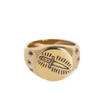 KILL ME SOFTLY RING (LARGE) | BRASS