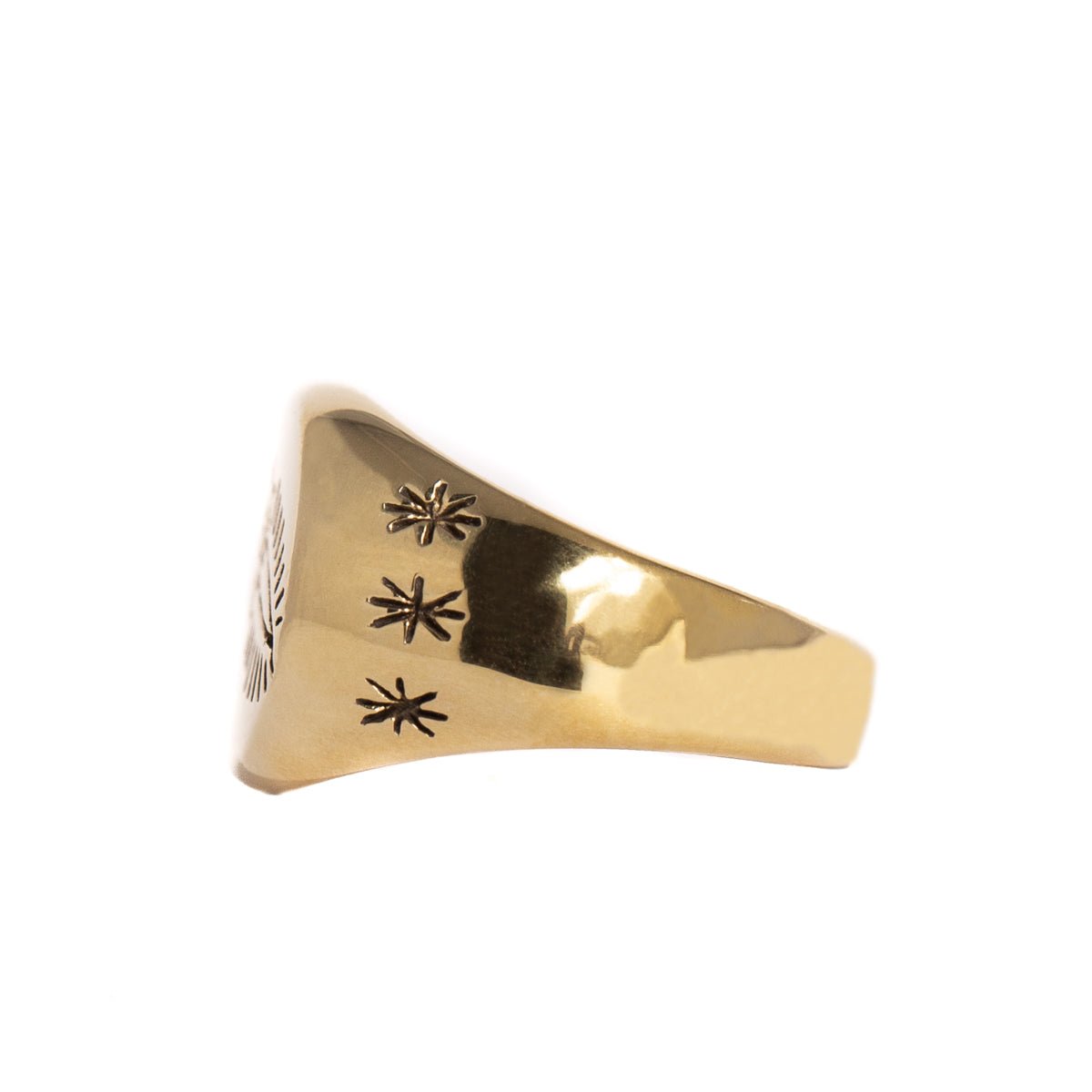 KILL ME SOFTLY RING (LARGE) | BRASS