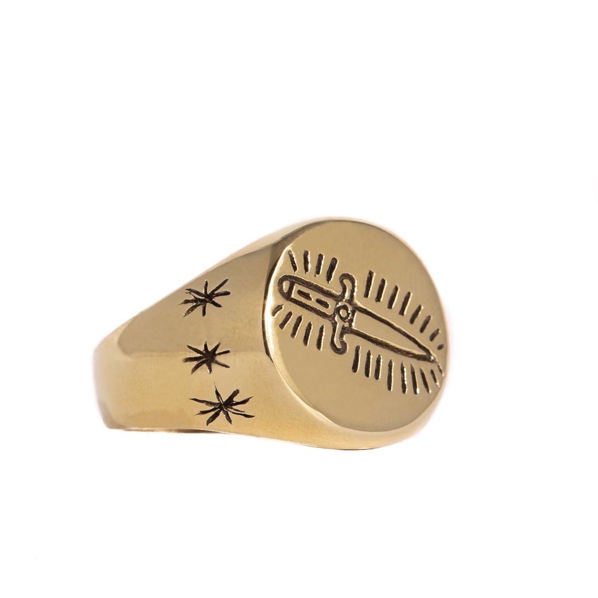 KILL ME SOFTLY RING (LARGE) | BRASS
