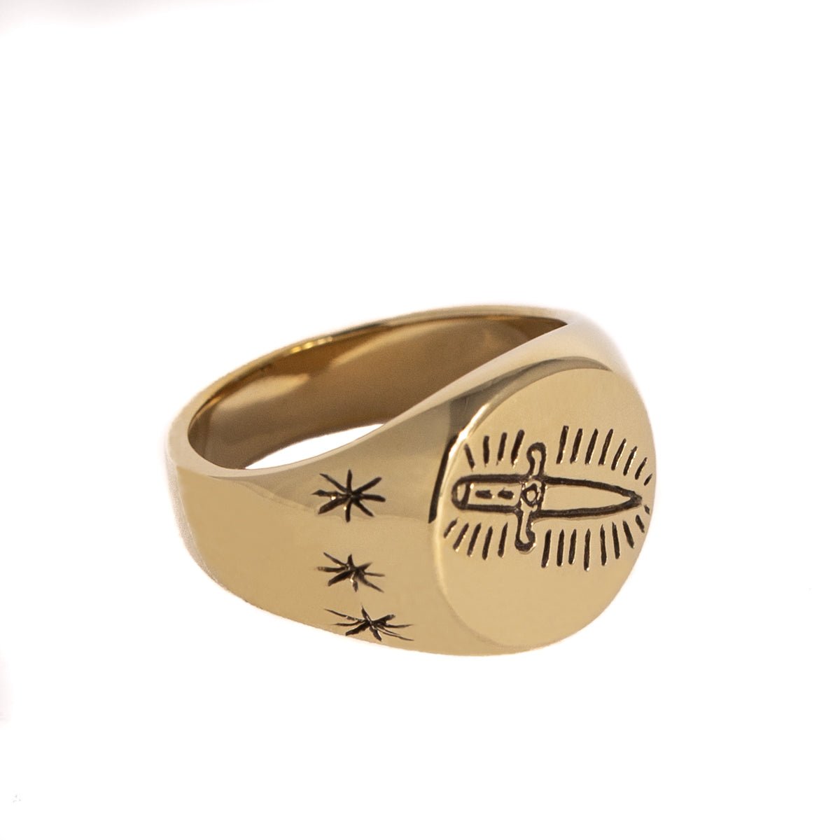 KILL ME SOFTLY RING (LARGE) | BRASS