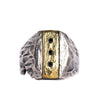 KODRAT RING | 925 STERLING SILVER AND BRASS - JewelryLab
