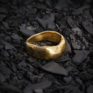 MEDIUM ABSTRACT RING | BRASS - JewelryLab