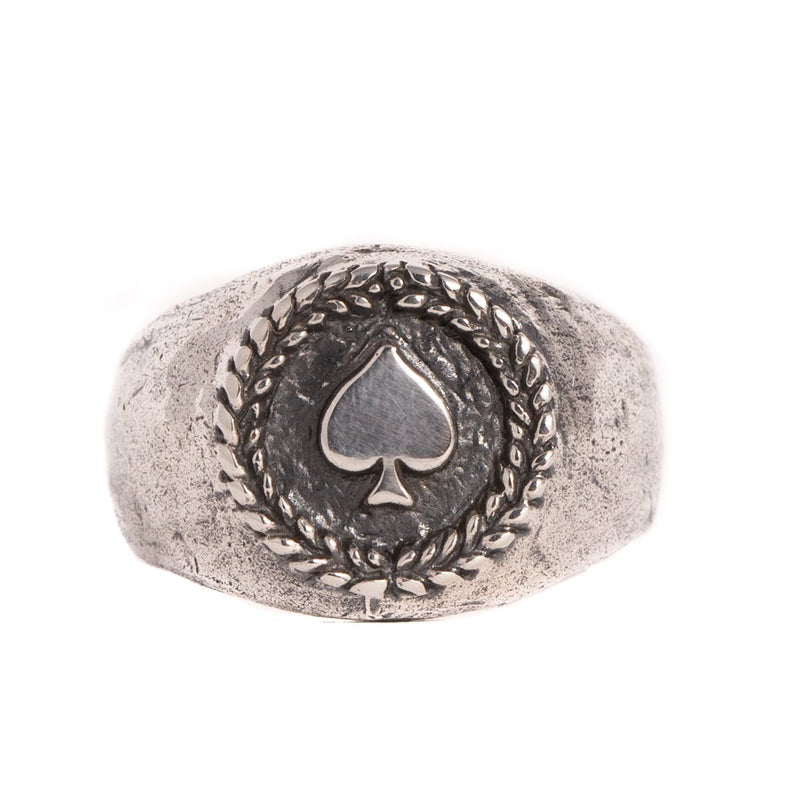 MEDIUM ACE OF SPADES RING | 925 STERLING SILVER